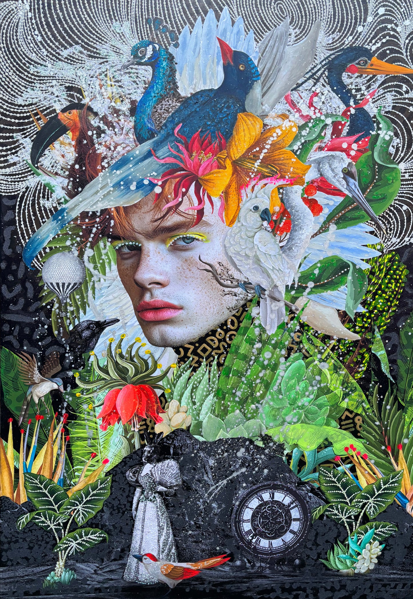 Bird Boy - ORIGINAL CANVAS