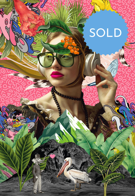 Girl Glasses - ORIGINAL CANVAS SOLD