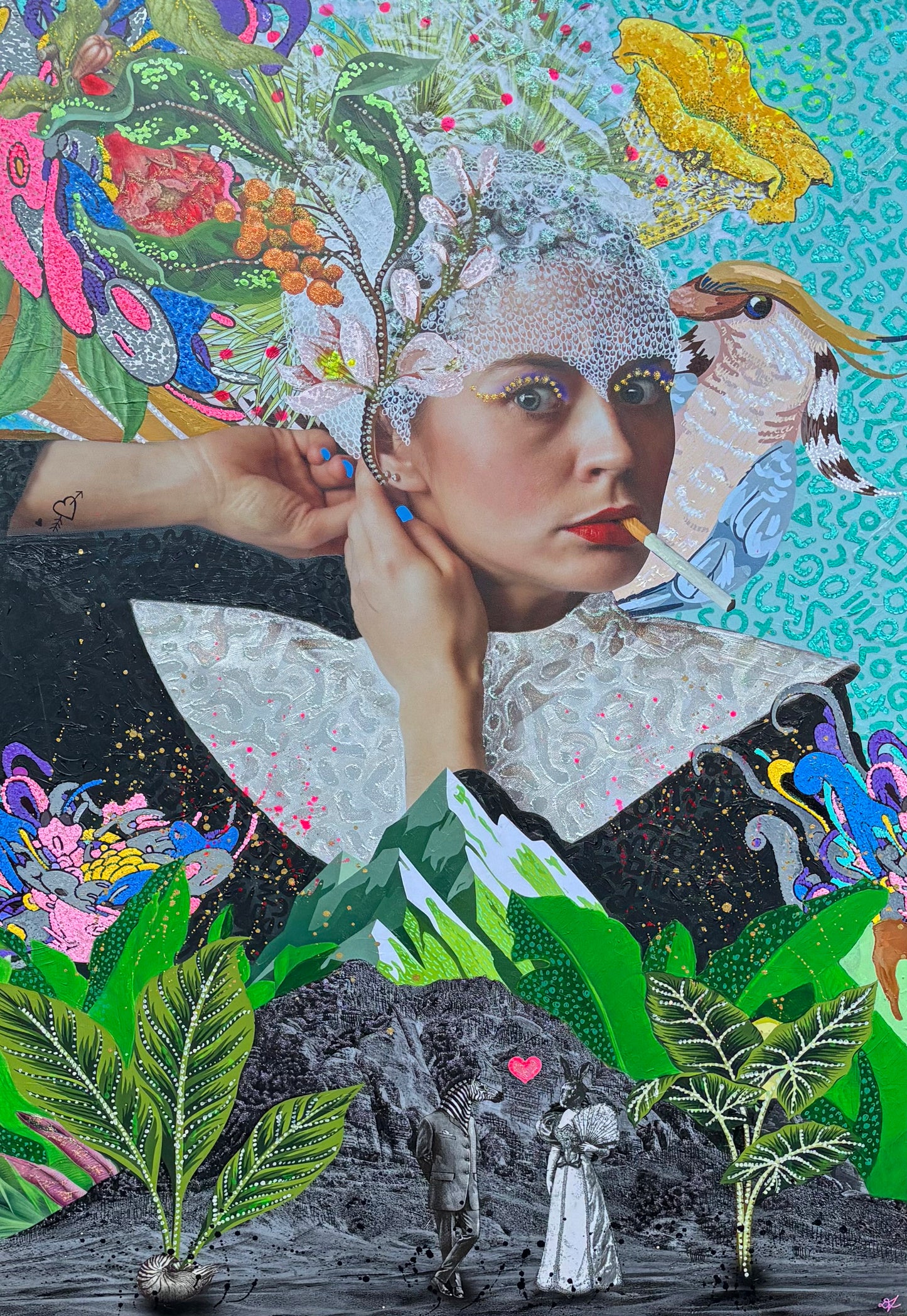 Girl Nun - ORIGINAL CANVAS