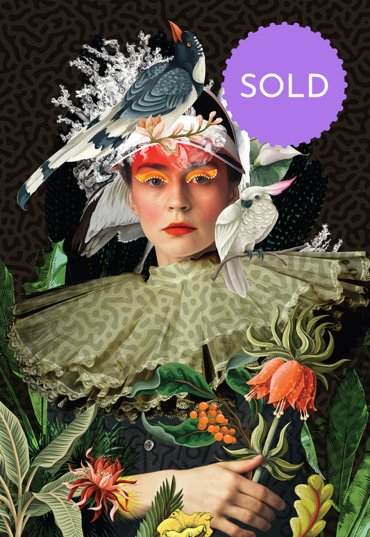 Girl Visor - ORIGINAL CANVAS SOLD