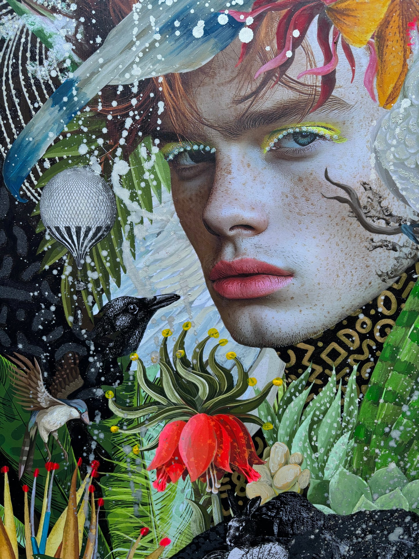 Bird Boy - ORIGINAL CANVAS
