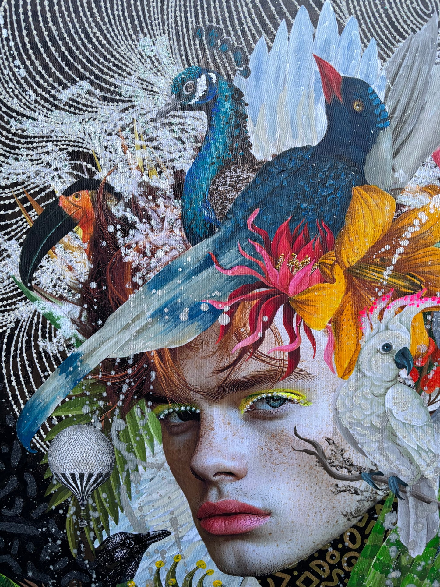 Bird Boy - ORIGINAL CANVAS