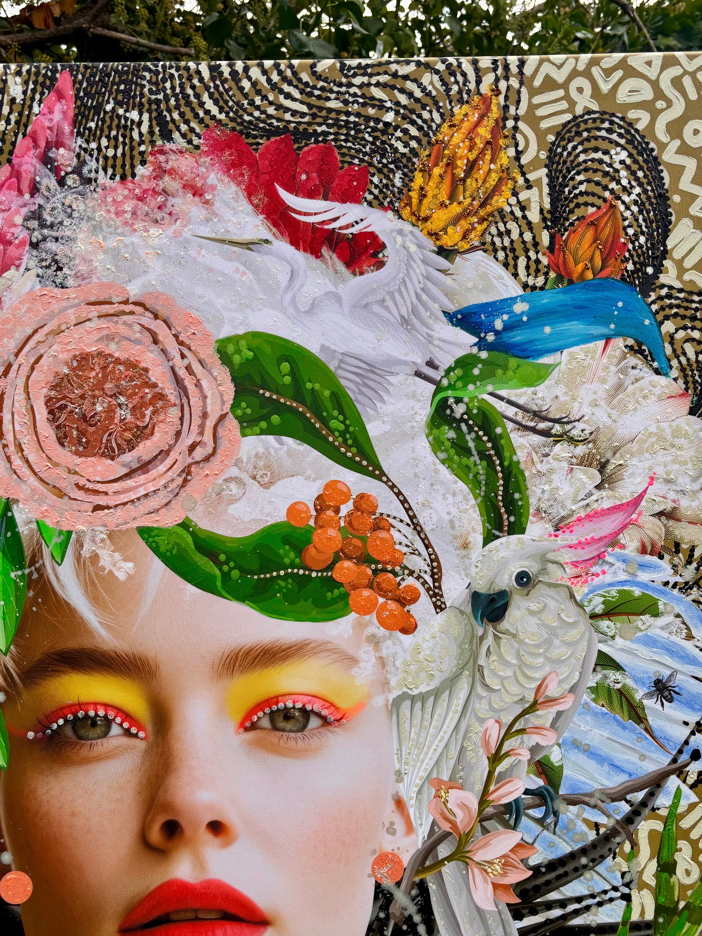 Girl Feather - ORIGINAL CANVAS